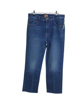 MOTHER The Kick It Flood High-Rise Straight-Leg Ankle Jeans, Do Not Disturb, 31